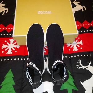 michael kors olympia stretch knit sock sneaker